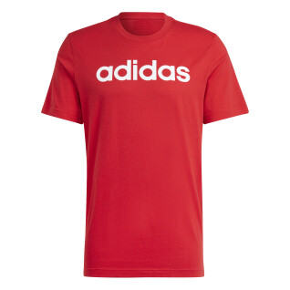 T-shirt com logotipo bordado linear camisola simples adidas Essentials