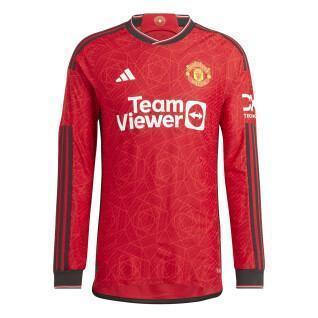 Autêntica camisola de manga comprida de casa Manchester United 2023/24