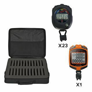 Conjunto de 23 cronómetros sco + 1 cronómetro c300 + caixa macia Digi Sport Instruments