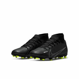 Sapatos de futebol para crianças Nike Mercurial Superfly 9 Club FG/MG - Shadow Black Pack