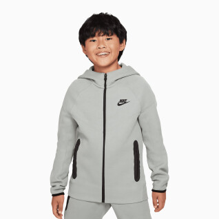 Casaco com capuz com fecho de correr para criança Nike Tech Fleece