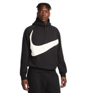 Camisola com capuz e 1/2 fecho de correr Nike Swoosh Fleece