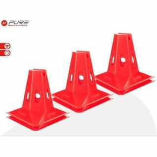 Conjunto de 6 cones triangulares Pure2Improve