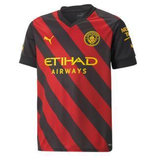 Autêntica camisola para crianças ao ar livre Manchester City 2022/23