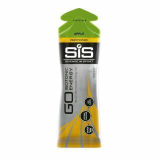 Pacote de 30 géis energéticos Science in Sport Go Isotonic - Pomme - 60 ml
