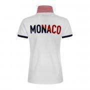 Camisa pólo feminina AS Monaco 2020/21 blanche