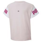 T-shirt de rapariga Puma Power Colorblock