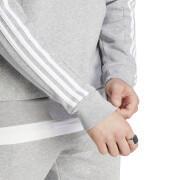 Camisola de lã com fecho de correr de 1/4 adidas Essentials 3-Stripes