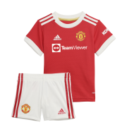 Mini-kit para crianças em casa Manchester United 2021/22