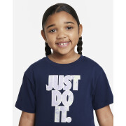 T-shirt de rapariga Nike Printed Club Boxy