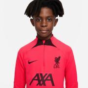 Top de treino para criança com fecho de correr de 1/4 Liverpool FC Strike 2022/23