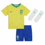 Mini kit do Campeonato do Mundo 2022 para bebés Brésil